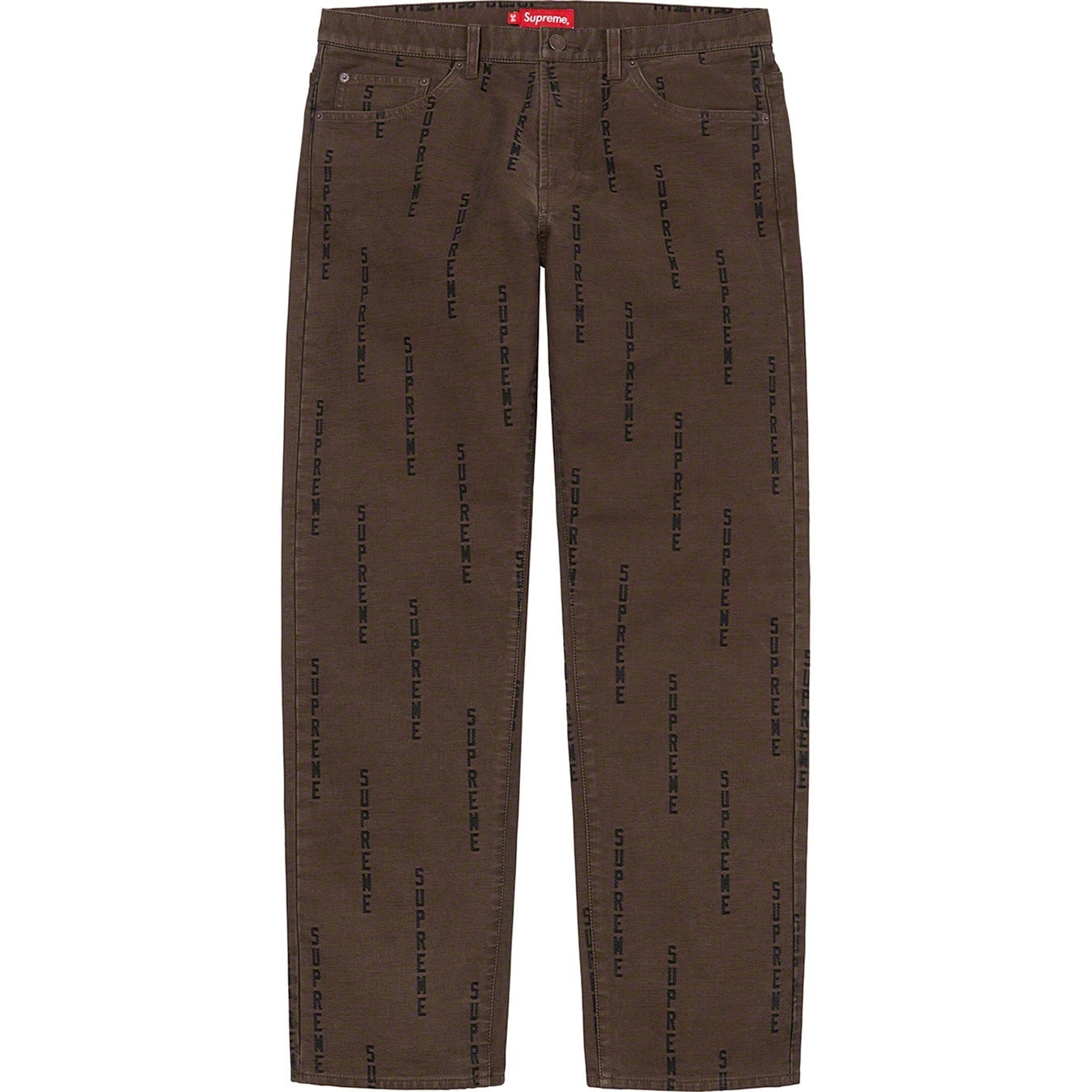 Logo Stripe Jacquard Regular Jean view 5